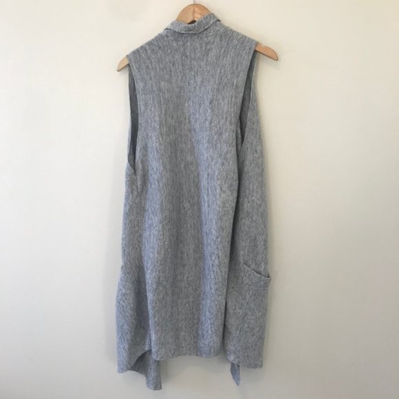 H&M Gray Sleeveless Cardigan Size XS/S - Picture 2 of 5